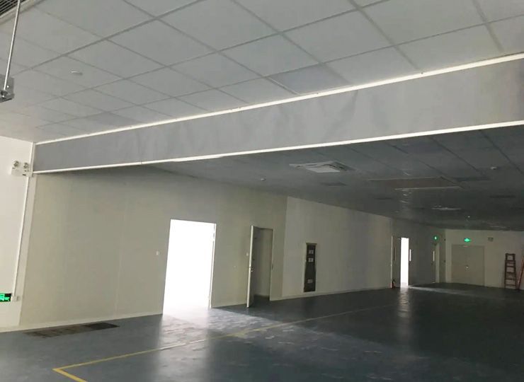 建筑物頂棚有管道擋煙垂壁該怎么安裝？